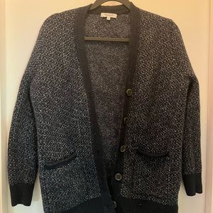 Madewell Blue and White Cardigan